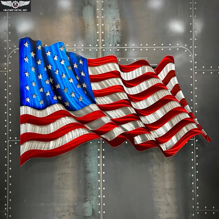 American Flag (wavy)