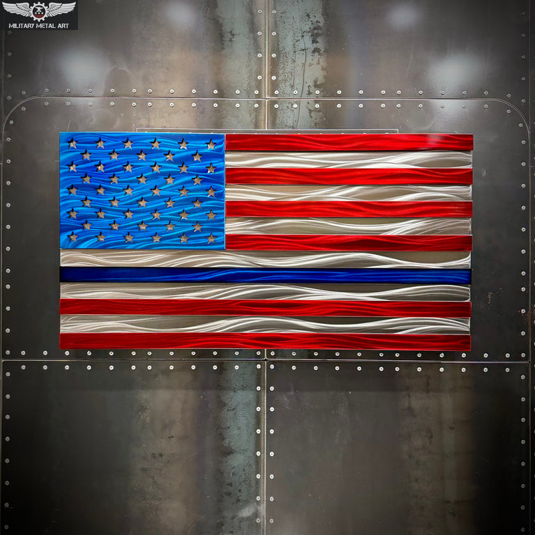 Thin Blue Line American Flag (traditional)