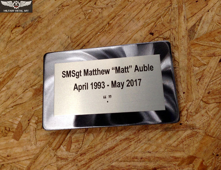 Optional Placard (4.5"W x 2.5"H)